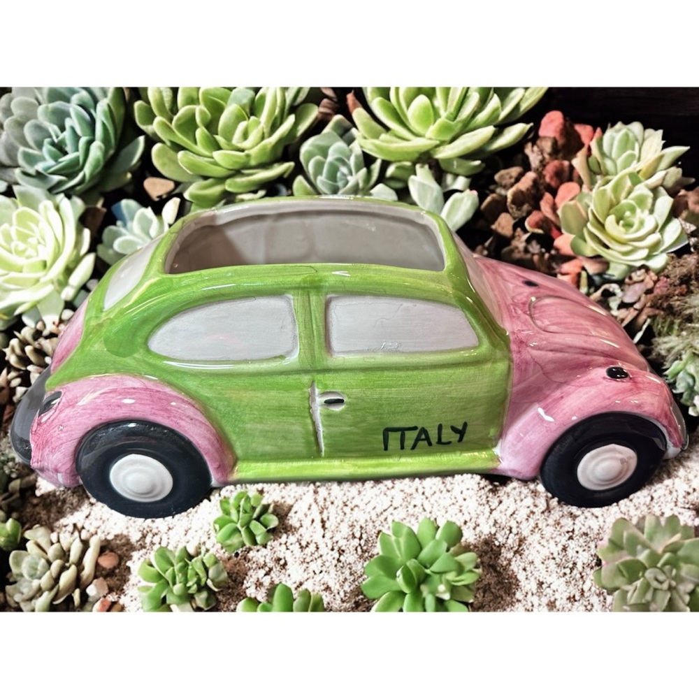Vintage Ceramic Car Planter - Made in Italy